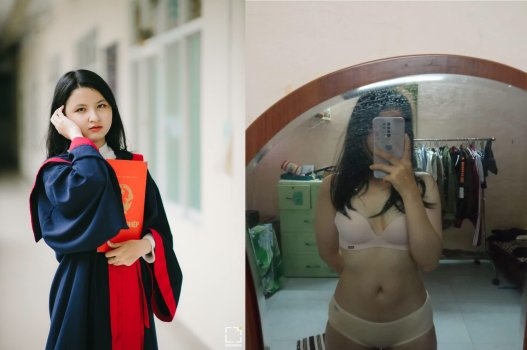 Nữ sinh mới tốt nghiệp để bạn địt đã đời